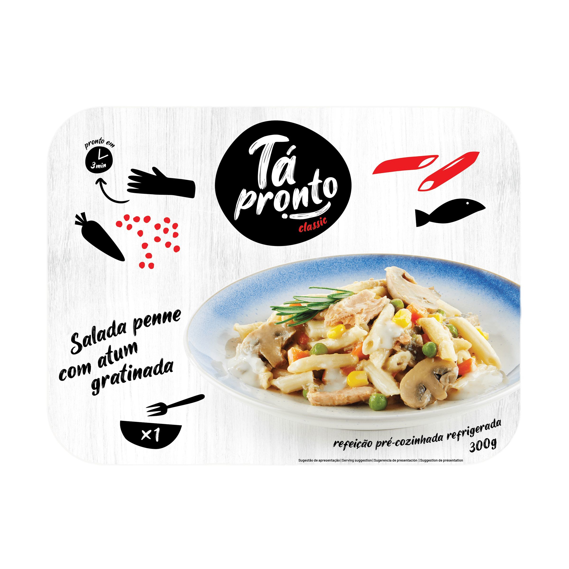 TÁ PRONTO Salada de Penne Atum Gratinada 300 g ENSALADAS Minipreço