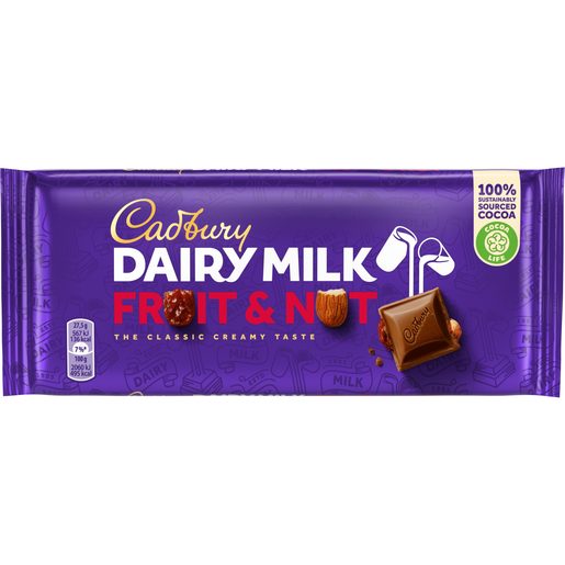 CADBURY Chocolate Dairy Milk Fruit & Nuts 110 g