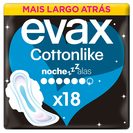 EVAX Pensos Higiénicos Cottonlike Noite com Abas 18 Un