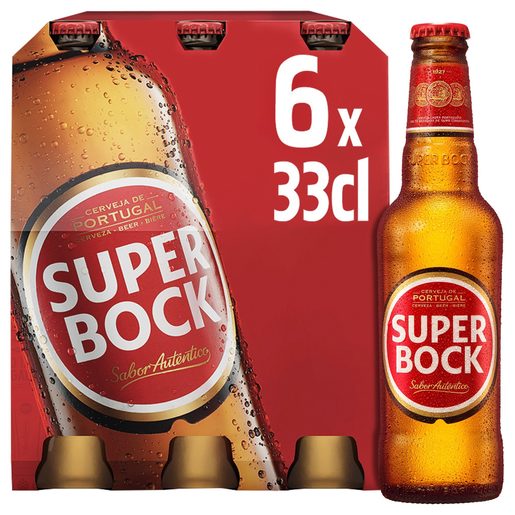 SUPER BOCK Cerveja Com Álcool 6x330 ml