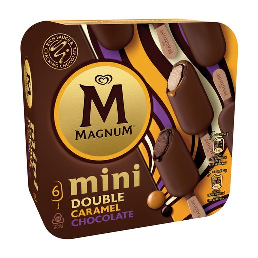 MAGNUM Gelados Multipack Magnum Mini Double Caramelo e Chocolate 6x60 ml