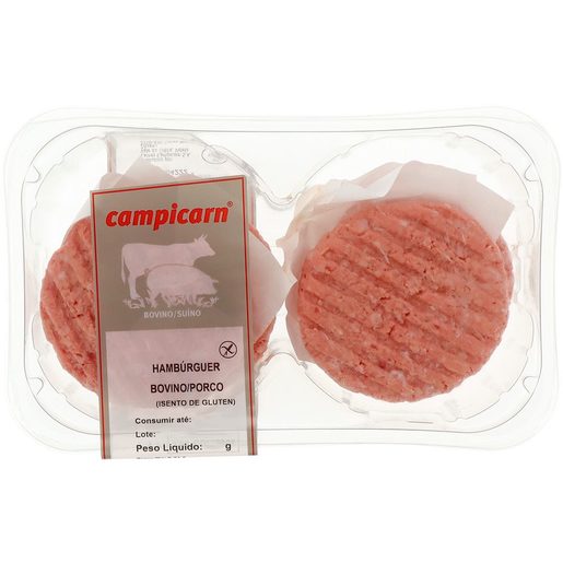 CAMPICARN Hamburgueres de Bovino/Porco 4x95 g CAMPICARN Hamburgueres de Bovino/Porco 4x95 g