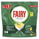 FAIRY Detergente Máquina Loiça Original Tudo Em Um Limão 41 un