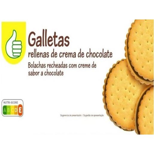 POLEGAR Bolachas Recheadas com Chocolate 500 g POLEGAR Bolachas Recheadas com Chocolate 500 g