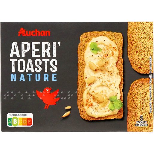 AUCHAN Tostas Finas Trigo sem Óleo Palma 100 g AUCHAN Tostas Finas Trigo sem Óleo Palma 100 g