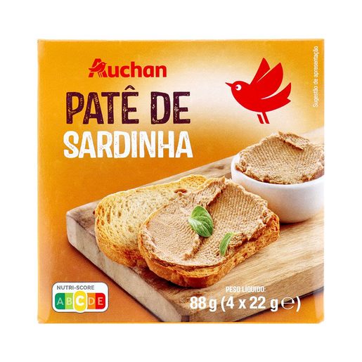 AUCHAN Patê Sardinha 4x22 g AUCHAN Patê Sardinha 4x22 g