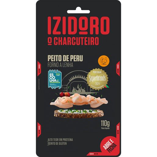 IZIDORO Fatias Finas Peito de Peru Forno de Lenha 110 g