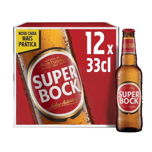 SUPER BOCK Cerveja com Álcool 12x330 ml