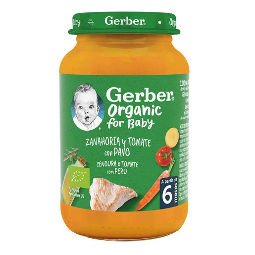 GERBER BIO Refeição Cenoura e Tomate com Perú 190 g