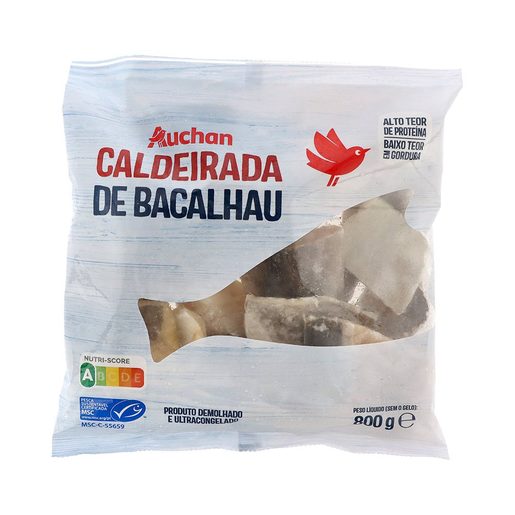 AUCHAN Caldeirada de Bacalhau Demolhado MSC 800 g