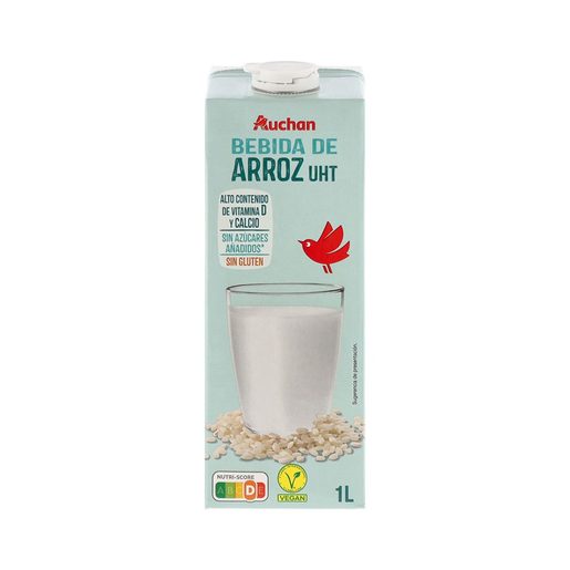 AUCHAN Bebida Arroz sem Glúten 1 L