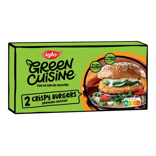 IGLO Crispy Burguer Proteina Vegetal Green Cusine 200 g