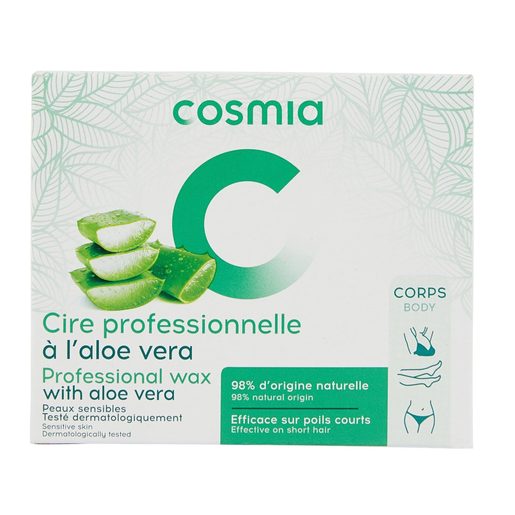 COSMIA Cera Depilatória com Aloé Vera Profissional 400 g
