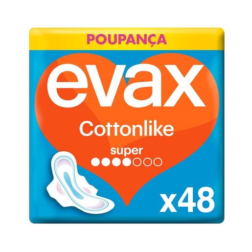 EVAX Penso Higiénico Cottonlike Super com Alas 48 un