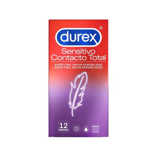 DUREX Preservativos Sensitivo Contacto Total 12 un
