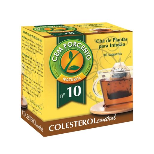 CEM PORCENTO Chá Colesterol 10 un