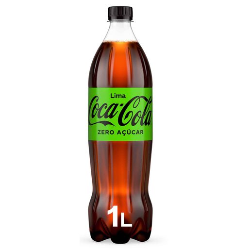 COCA-COLA Refrigerante com Gás Zero Lima 1 L