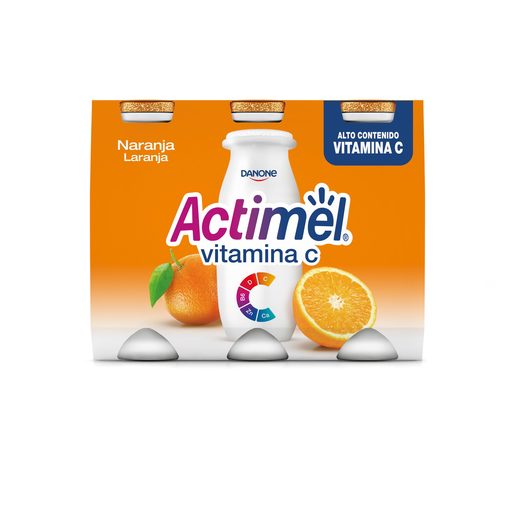 ACTIMEL Iogurte Líquido Vita C 6x100 g