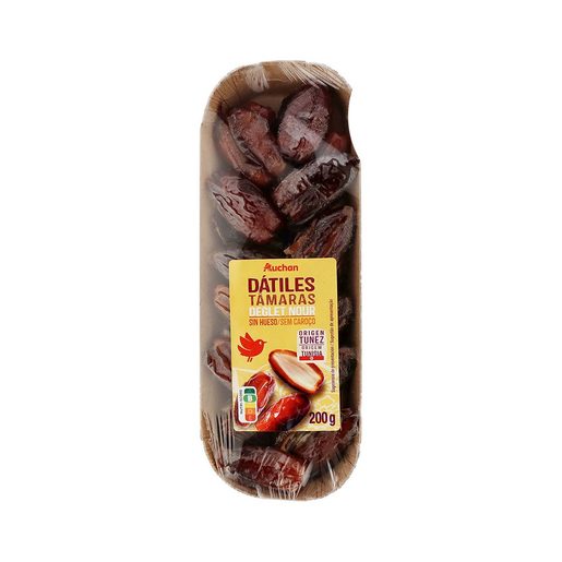 AUCHAN Tâmaras Deglet Nour com Caroço 250 g AUCHAN Tâmaras Deglet Nour com Caroço 250 g