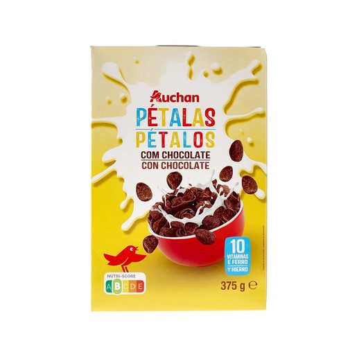 AUCHAN Cereais Pétalas com Chocolate 375 g