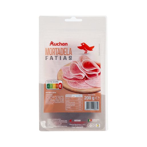 AUCHAN Mortadela Simples Fatias 200 g