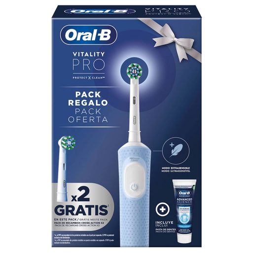 ORAL-B Escova Elétrica Vitality Pro + 2 Recargas + Pasta de Dentes