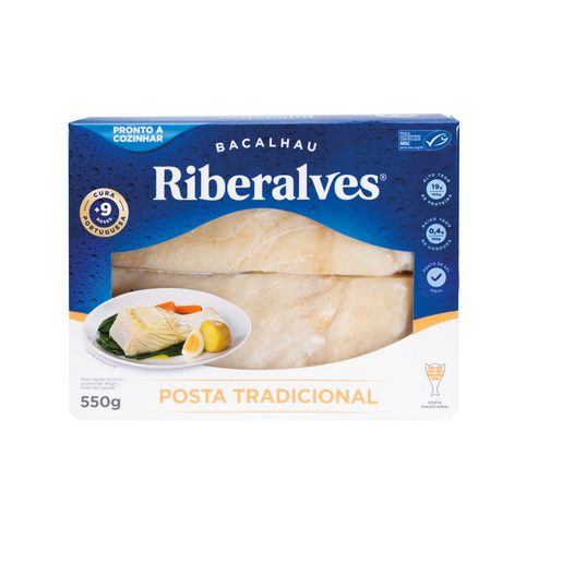 RIBERALVES Posta Tradicional Bacalhau 9 Meses Cura 550 g