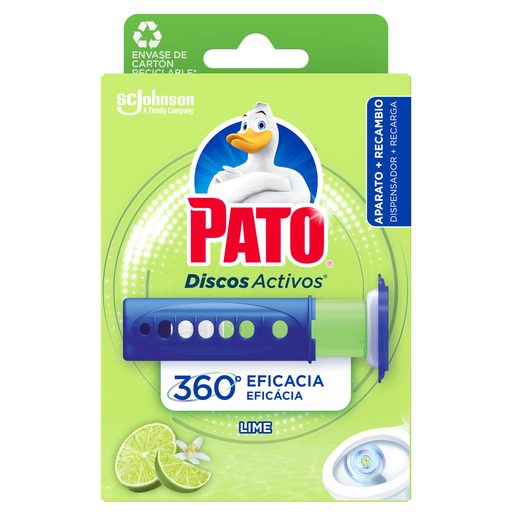 WC PATO Discos Sanitários Ativos Gel Lima Fresca 6 un WC PATO Discos Sanitários Ativos Gel Lima Fresca 6 un