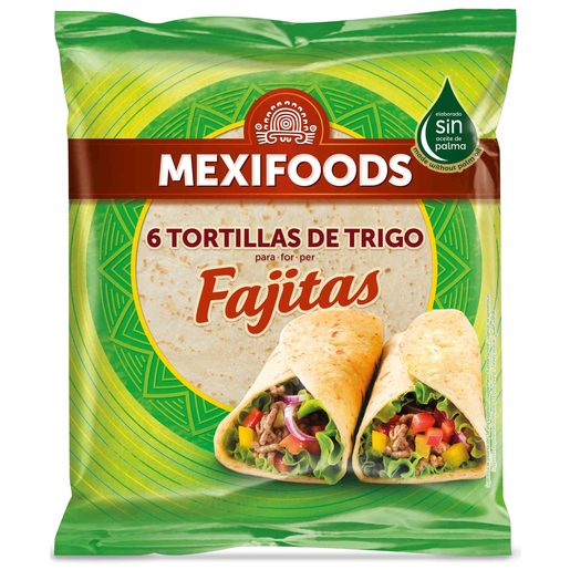 MEXIFOODS Tortillas de Trigo Fajitas 20Cm 240 g