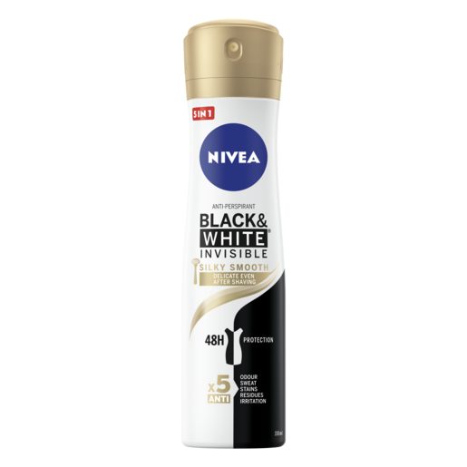 NIVEA Desodorizante Spray Invisible Black & White Silky Smooth  150 ml