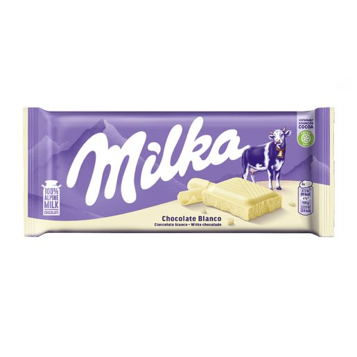 MILKA Tablete Chocolate Branco 100 g
