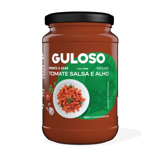 GULOSO Molho de Tomate, Salsa e Alho 350 g