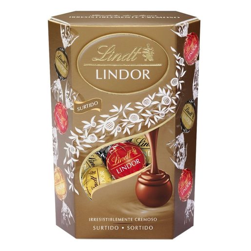LINDOR Bombons Chocolate Sortido Gold 200 g