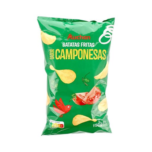 AUCHAN Batatas Fritas Camponesas Girassol 150 g