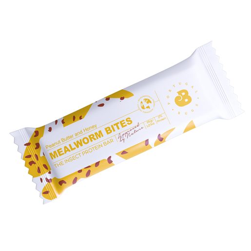 PORTUGAL BUGS Barra Proteica Tenebrio com Manteiga de Amendoim Mealworm Bites 35 g