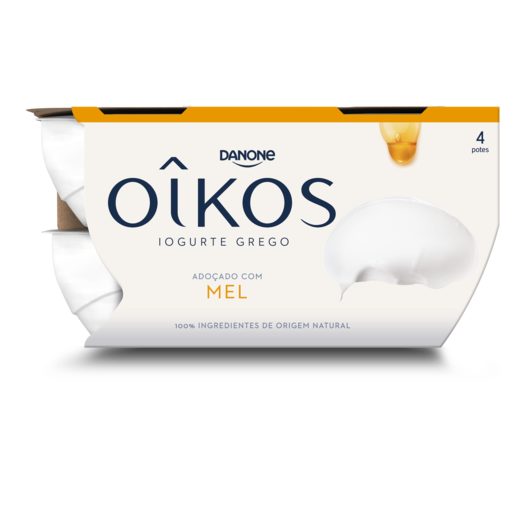 OIKOS Iogurte Grego Adoçado com Mel 4x110 g