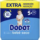 DODOT Fraldas Bebé Seco Tamanho 5+ (12-17 kg) 56 un