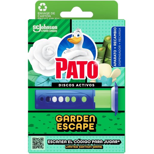 PATO Discos Sanitários Ativos Aparelho + Recargas Garden Escape 6 un