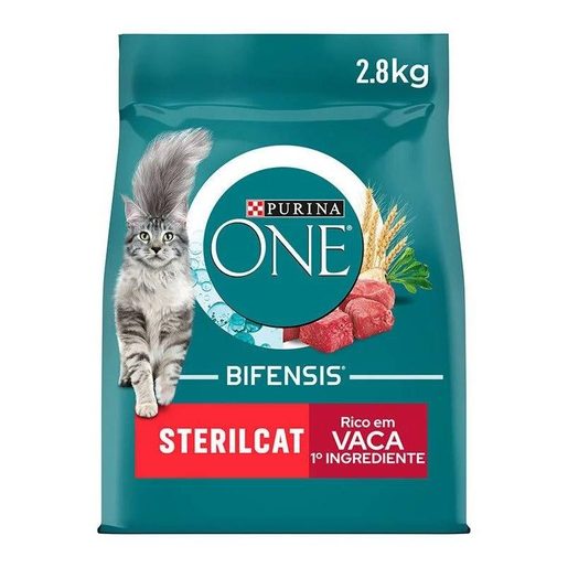 PURINA ONE Alimento Gato Seco Sterlicat Vaca 2,8 Kg
