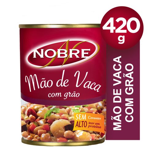 NOBRE Mão de Vaca com Grão Lata 420 g NOBRE Mão de Vaca com Grão Lata 420 g