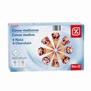 DIA Gelados Multipack Mini Cones de Nata e Chocolate 8x60 ml