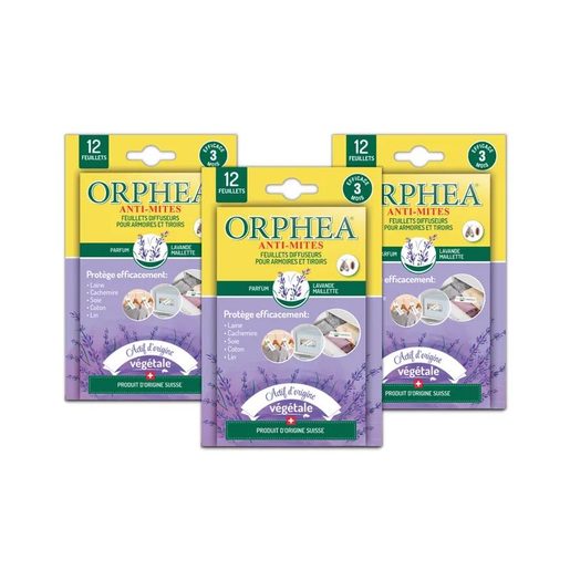ORPHEA Tiras Perfumadas Roupa Lavanda 3 un