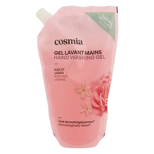 COSMIA Sabonete Líquido Recarga Rosa e Jasmim 500 ml COSMIA Sabonete Líquido Recarga Rosa e Jasmim 500 ml