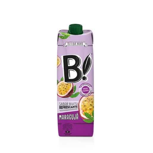 B! Refrigerante Sem Gás Maracujá 1 L