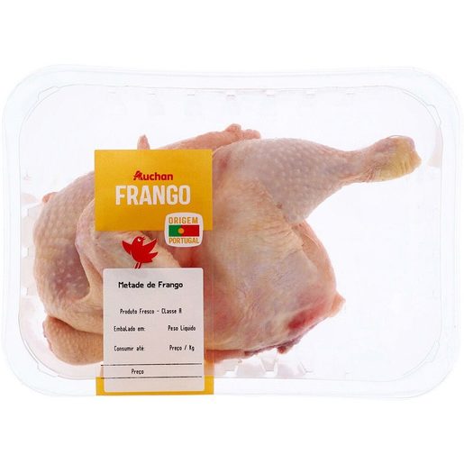 AUCHAN Frango em Metades sem Miúdos (1 un = 500 g aprox) AUCHAN Frango em Metades sem Miúdos (1 un = 500 g aprox)