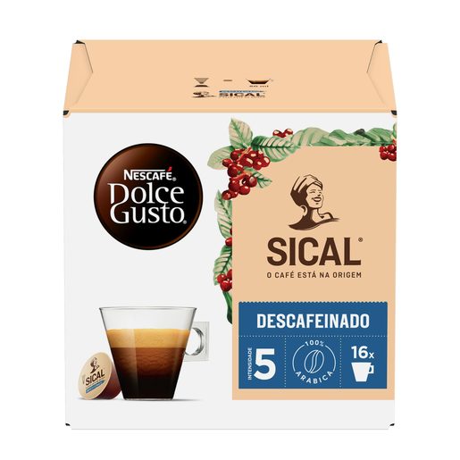 DOLCE GUSTO Cápsulas Descafeinato Sical (Intensidade 5) 16 un