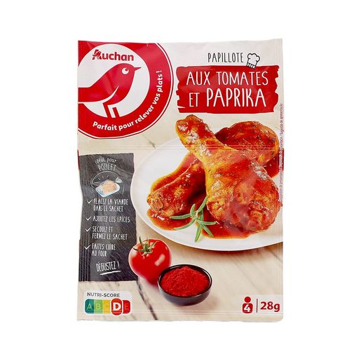 AUCHAN Tempero de Forno Base Pimenta/Tomate Frango 28 g AUCHAN Tempero de Forno Base Pimenta/Tomate Frango 28 g