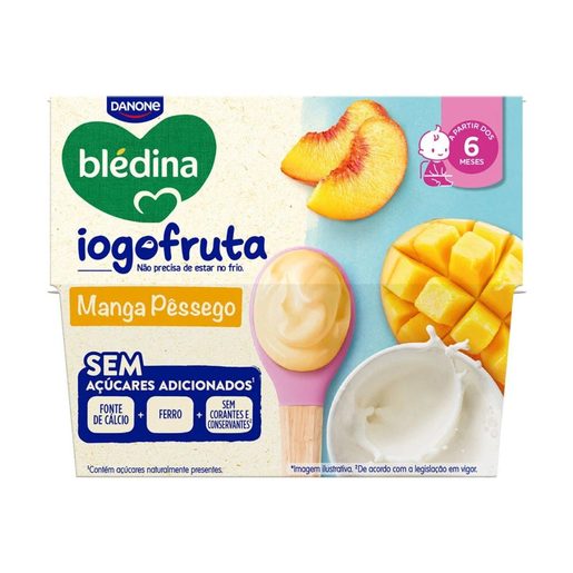 BLÉDINA Iogofruta Manfa Pêssego 4x95 g BLÉDINA Iogofruta Manfa Pêssego 4x95 g