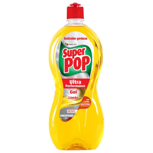 SUPER POP Detergente Manual Loiça Ultra Performance Gel Limão 700 ml SUPER POP Detergente Manual Loiça Ultra Performance Gel Limão 700 ml