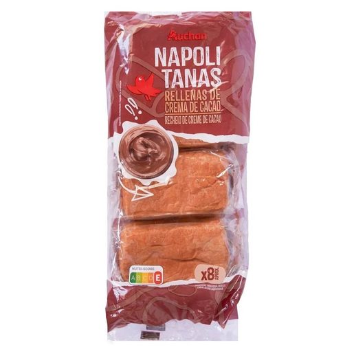 AUCHAN Napolitanas com Chocolate  8 un